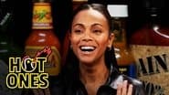 Zoe Saldaña Gets Scorched by Spicy Wings