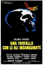 Una farfalla con le ali insanguinate