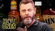 Nick Offerman Gets the Job Done While Eating Spicy Wings