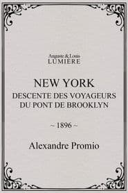 New York, descente des voyageurs du pont de Brooklyn