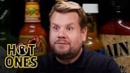 James Corden Experiences Mouth Karma While Eating Spicy Wings